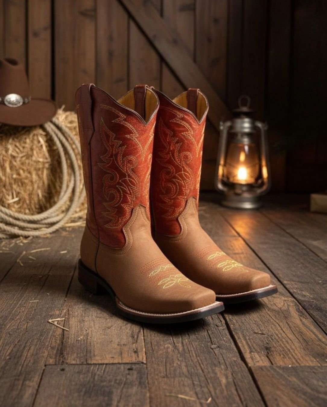 Botas Vaqueras Artesanales de Piel