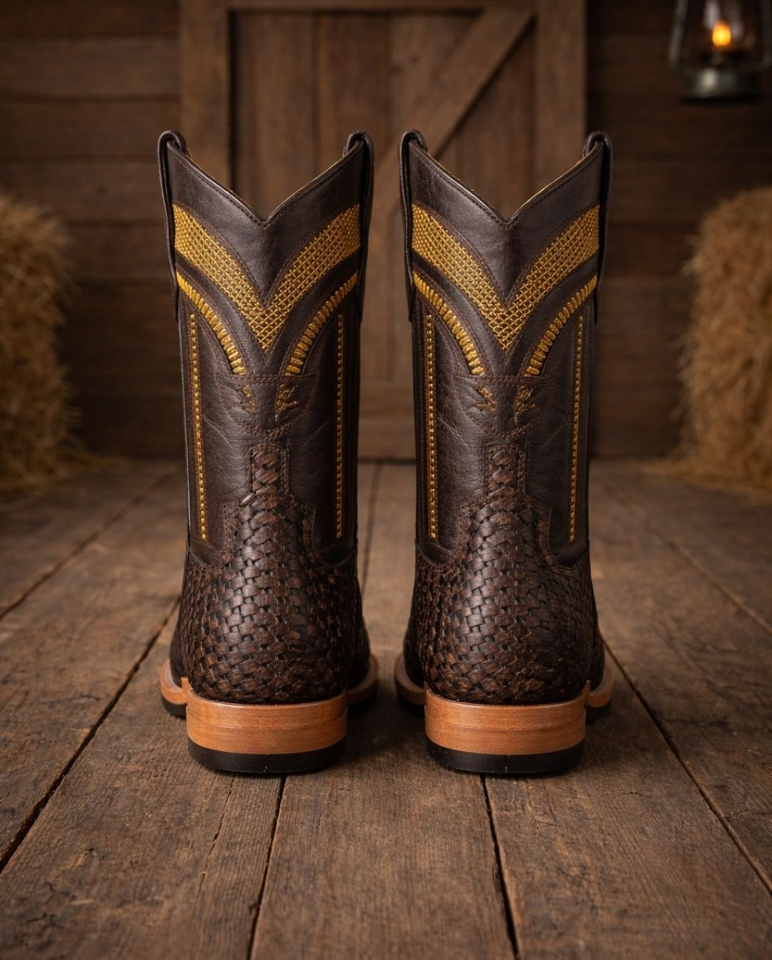 Bota Vaquera Premium SH en Piel Exótica – Diseño Western Bordado - Image 3