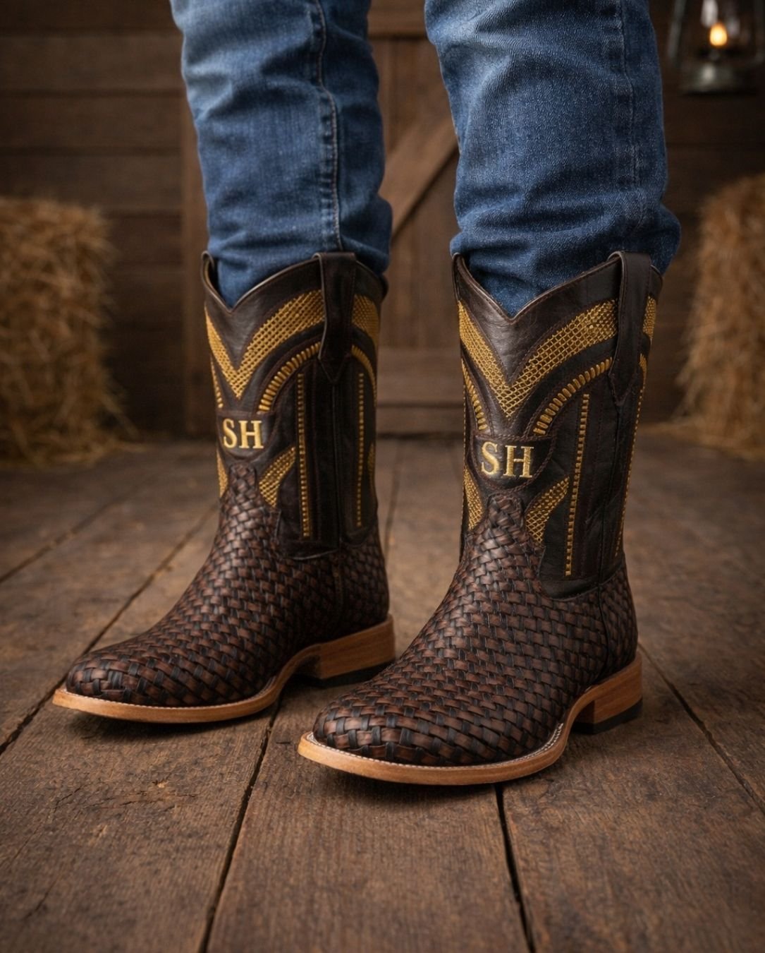 Bota Vaquera Premium SH en Piel Exótica – Diseño Western Bordado - Image 4