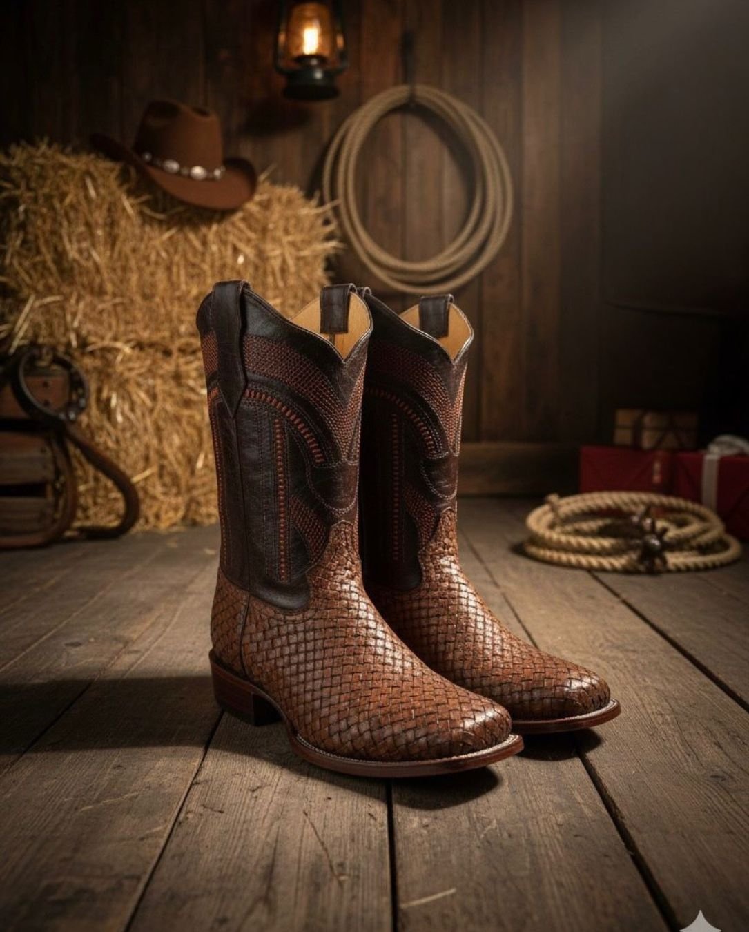 Bota Vaquera Imperial Trenzada – Edición Premium